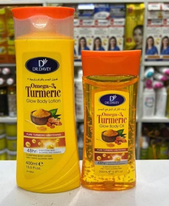 Dr. Davey Omega-3 Turmeric Glow Body Lotion & Oil
