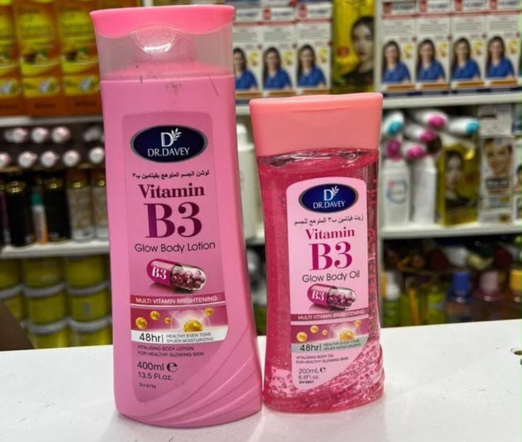 Dr. Davey Vitamin B3 Glow Body Lotion & Oil