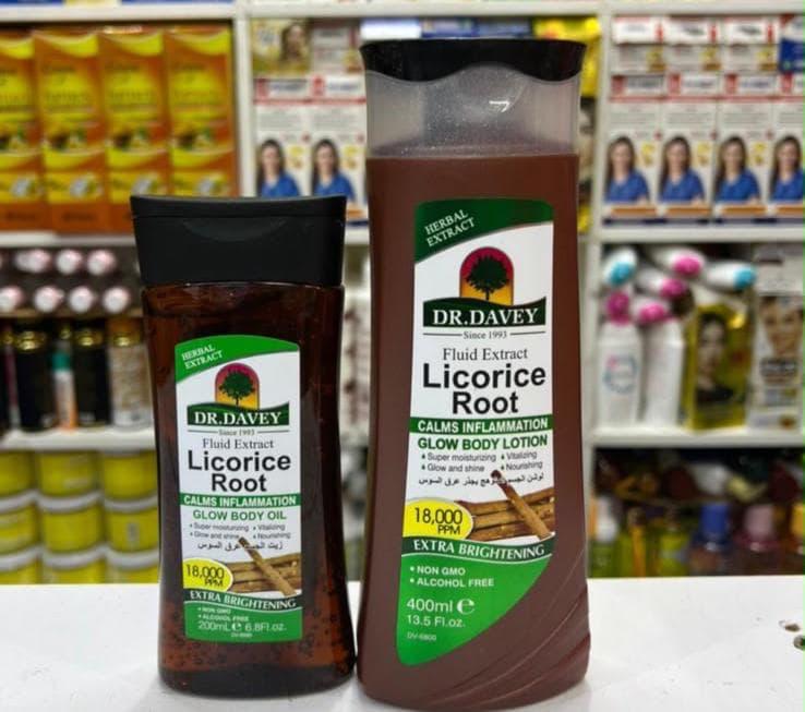 Dr. Davey Licorice Root Glow Body Lotion & Oil
