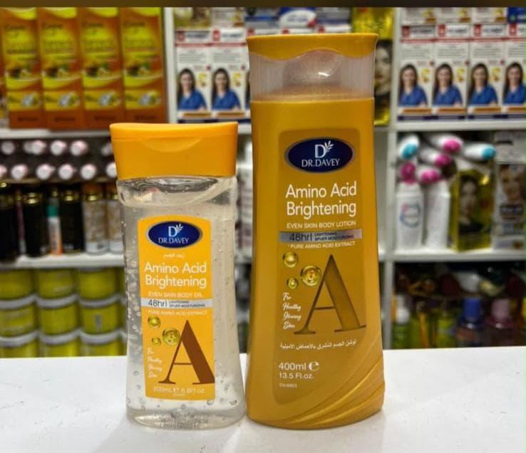 Dr. Davey Amino Acid Brightening Body Lotion & Oil