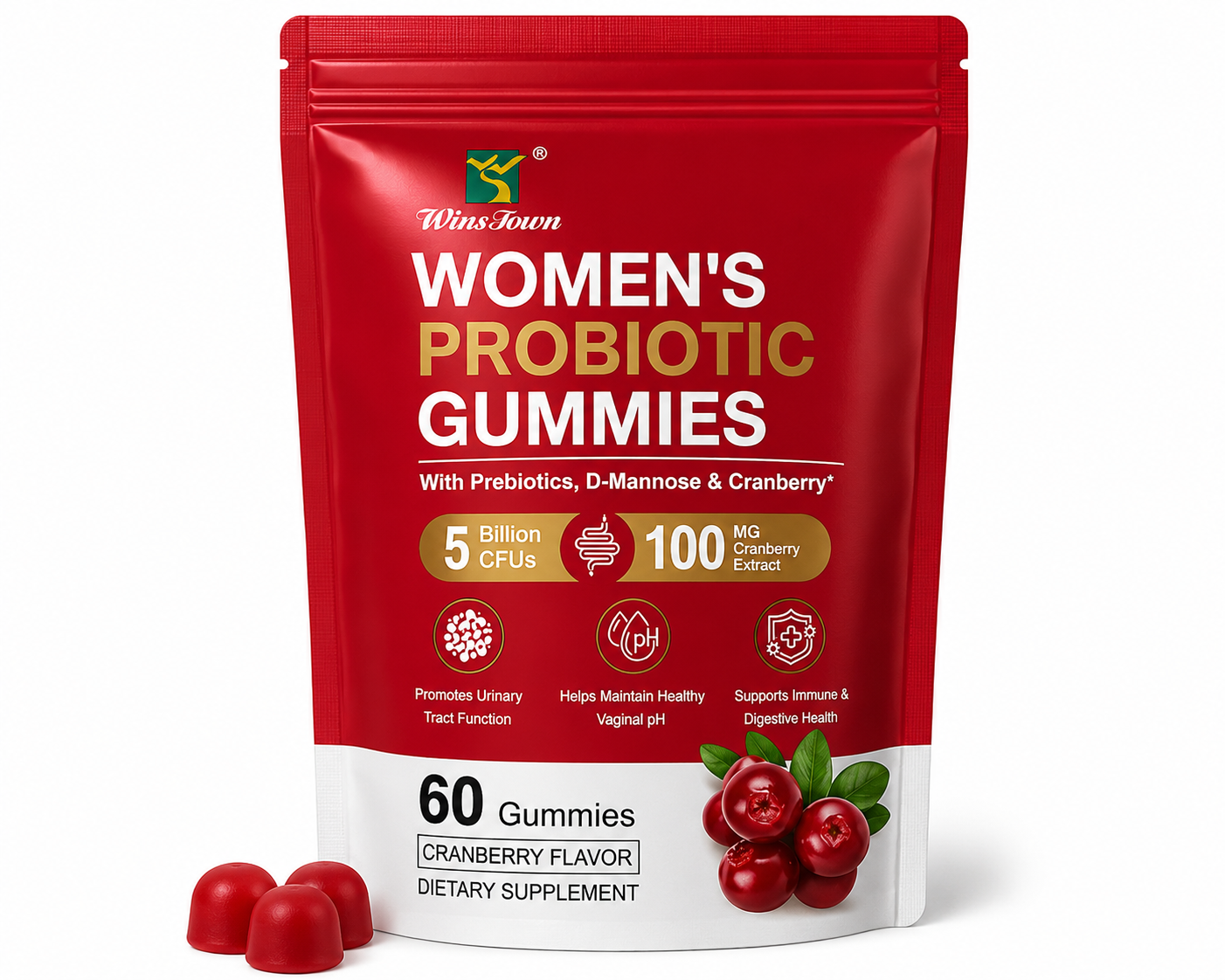 Women's Probiotic Gummies (60 Gummies)