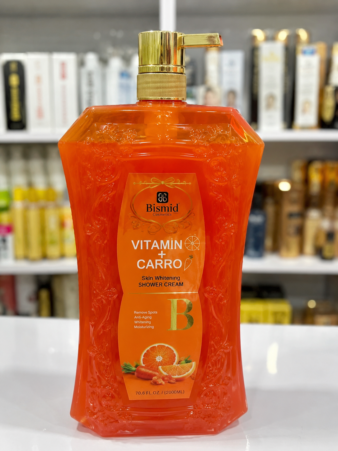 Bismid Vitamin C + Carrot Skin Whitening Shower Cream (2000ml)