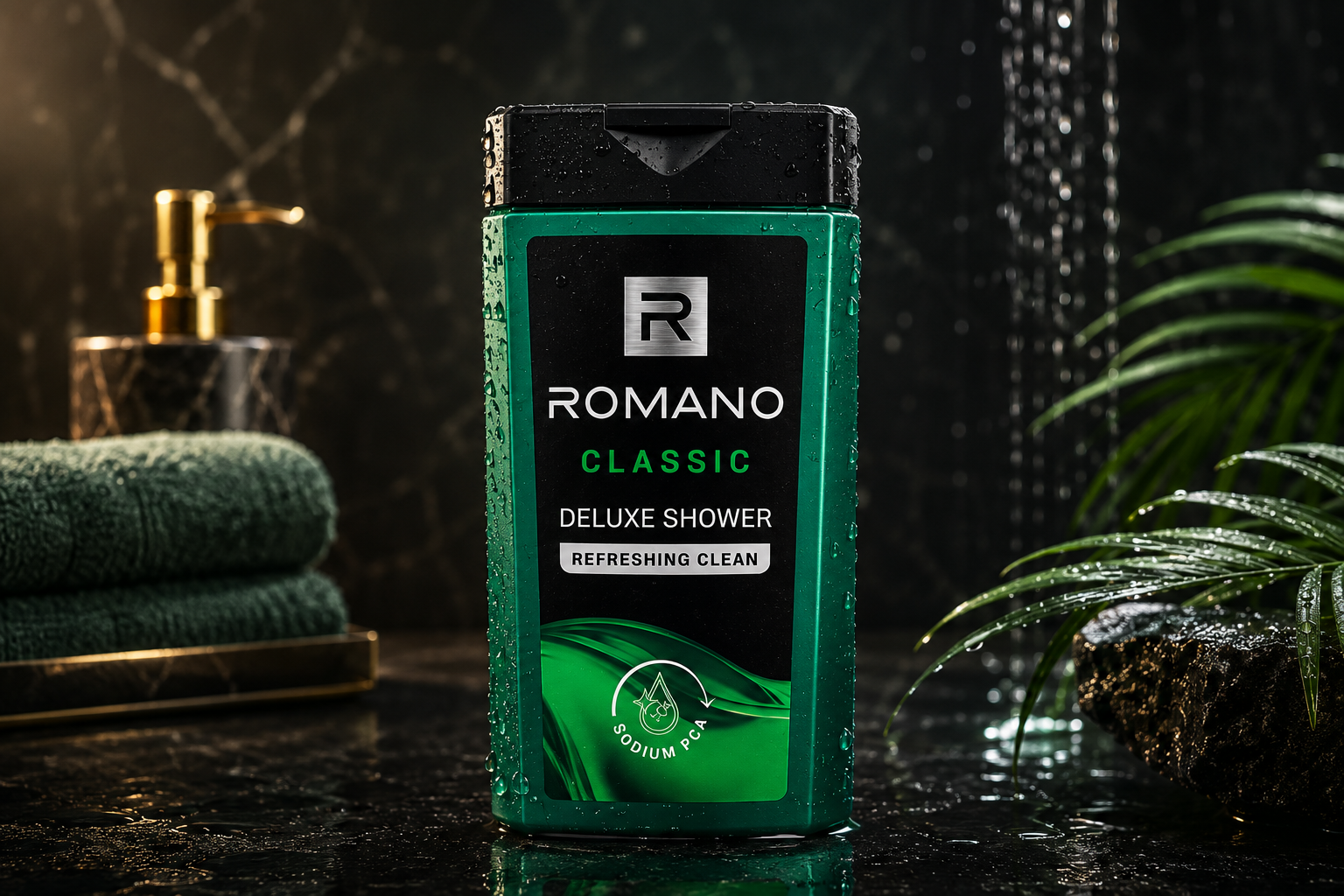 Romano Deluxe Shower Collection.