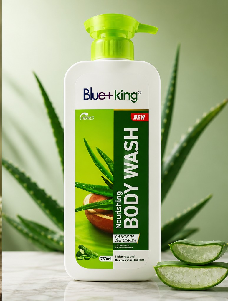 Blue+King Nourishing Body Wash Collection.
