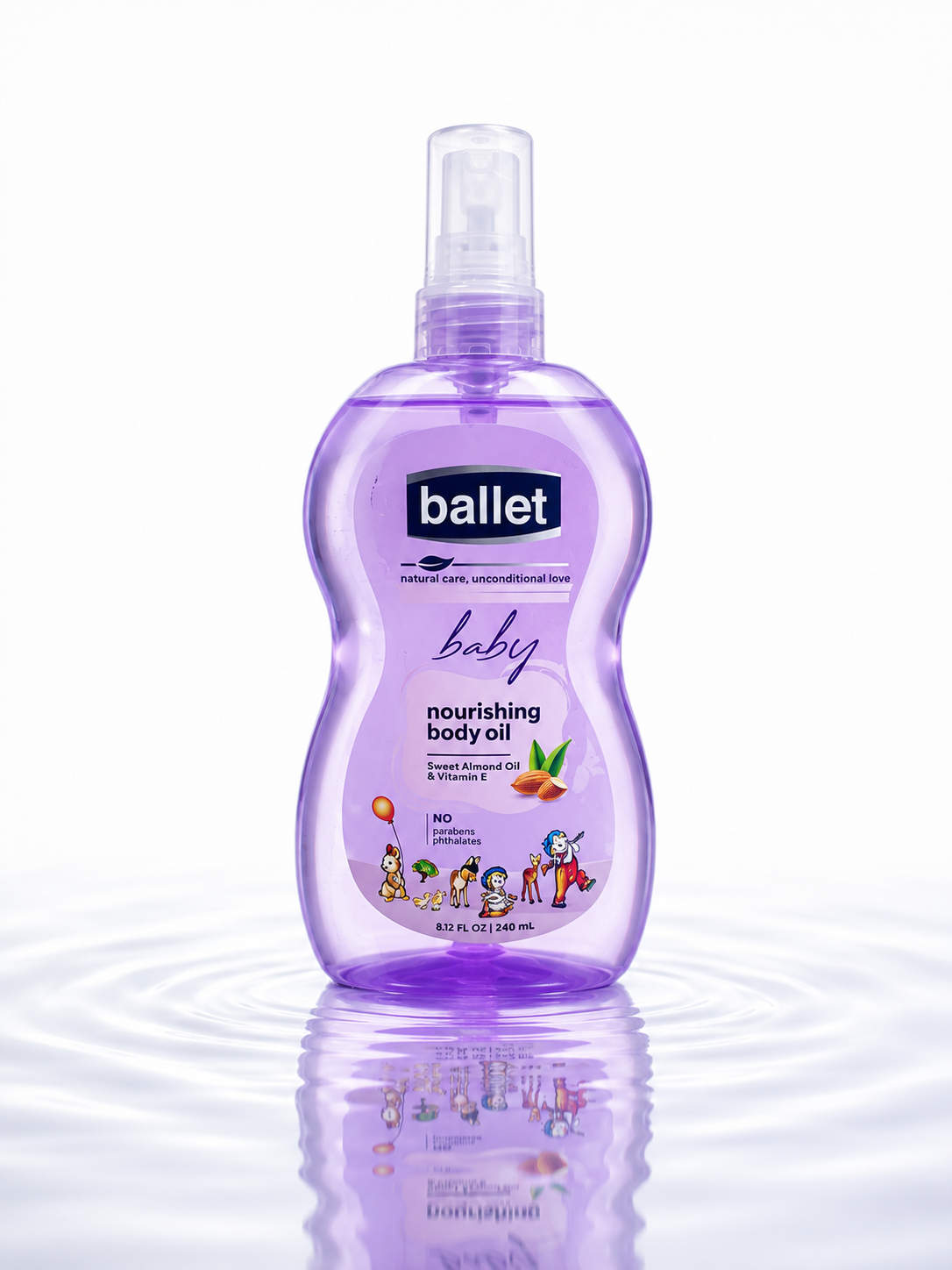 Ballet Baby Nourishing Body Oil – Sweet Almond Oil & Vitamin E (240ml)