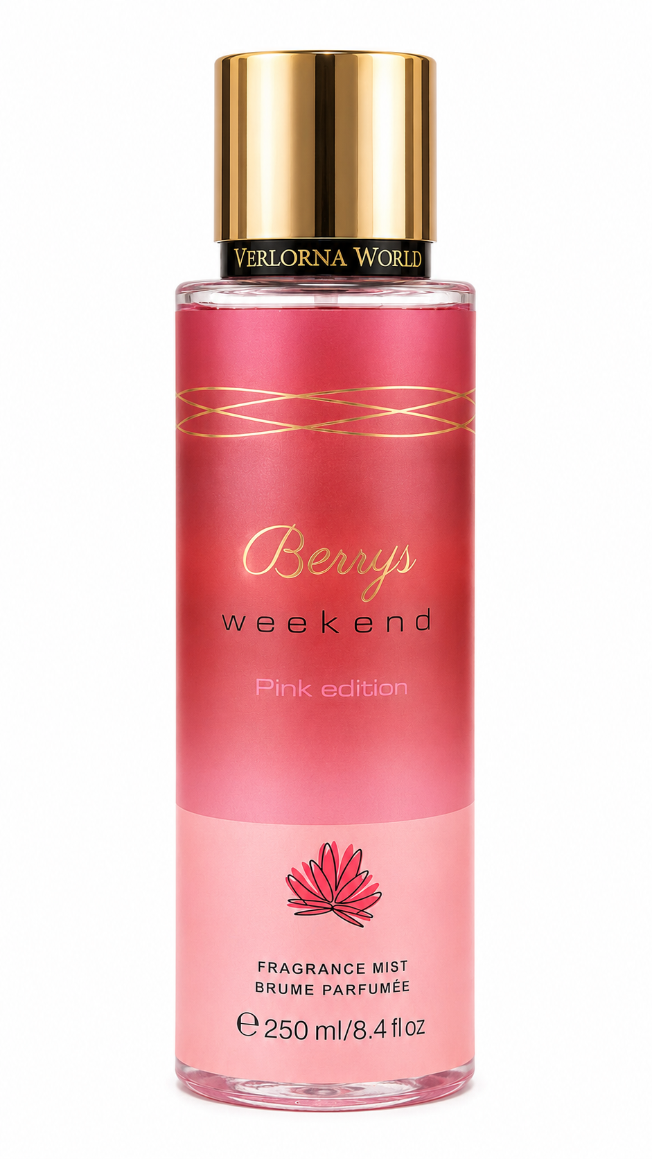 Verlorna World Berrys Weekend Pink Edition Fragrance Mist (250ml)