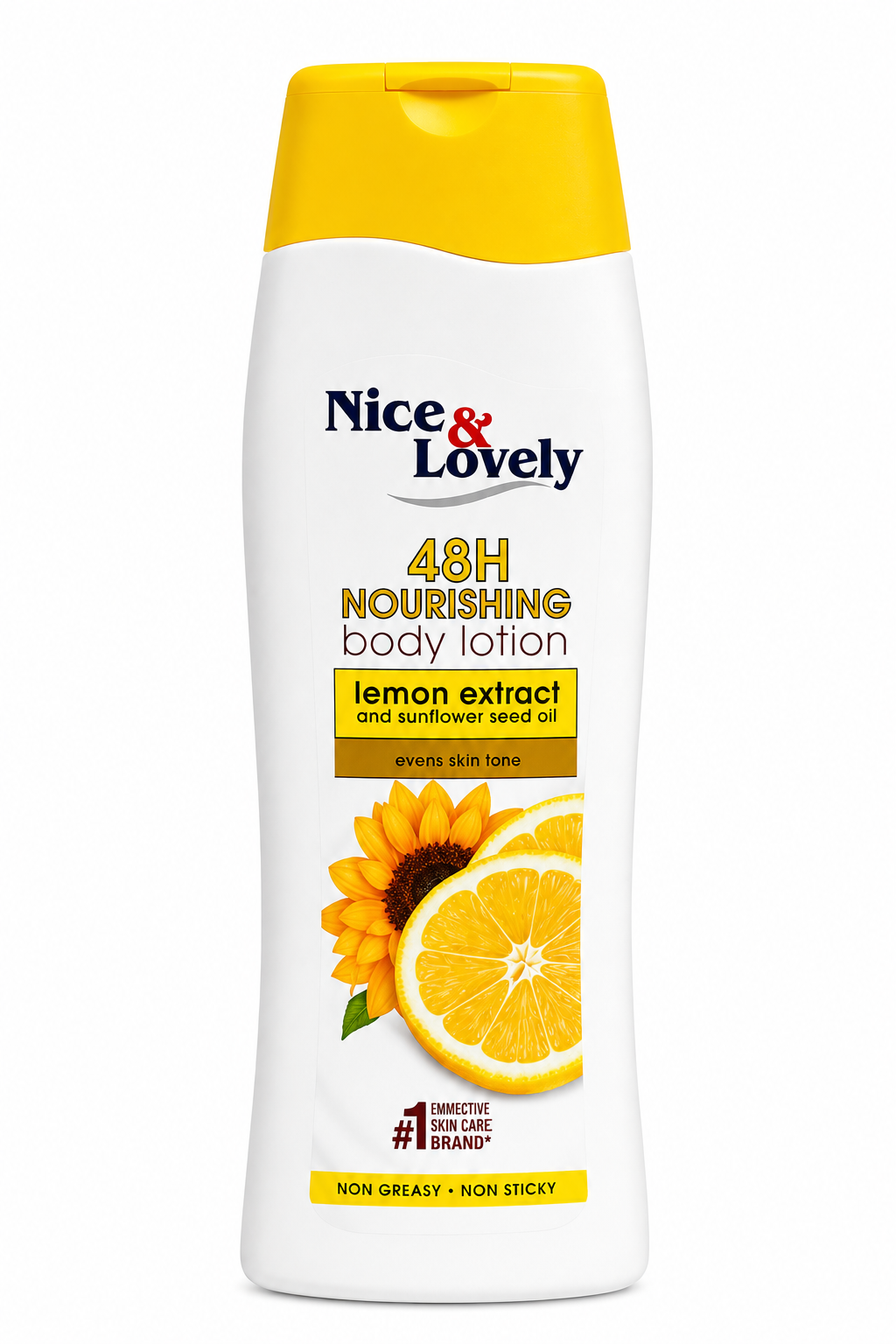 Nice & Lovely 48H Nourishing Body Lotion – Lemon Extract & Sunflower Seed Oil