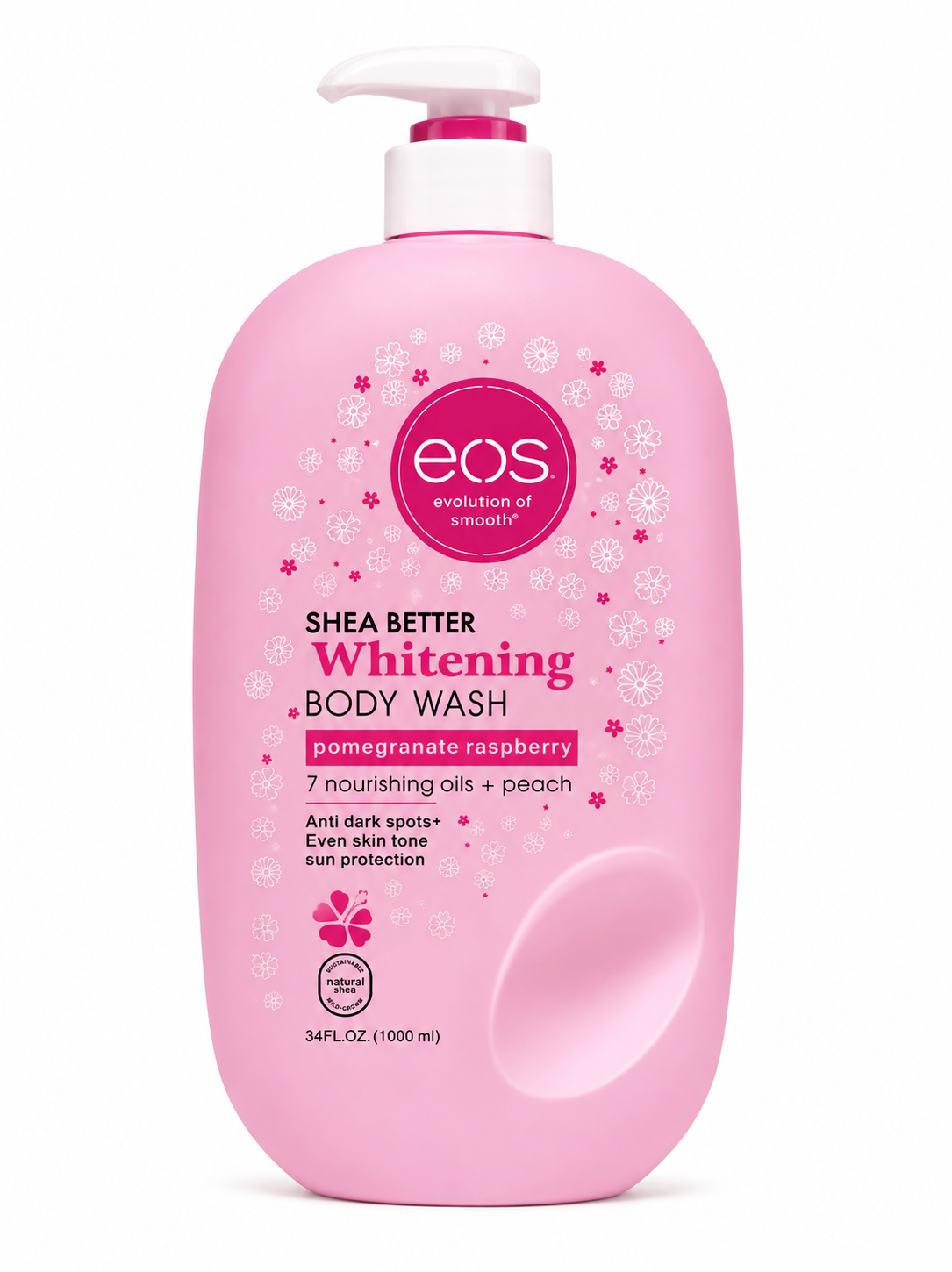EOS Shea Better Whitening Body Wash – Pomegranate Raspberry, 1000ml
