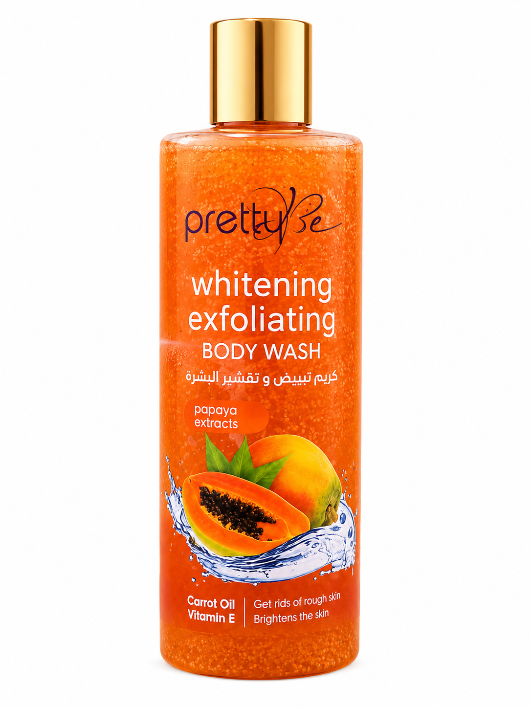 PrettyBe Whitening Exfoliating Body Wash – Papaya Extract